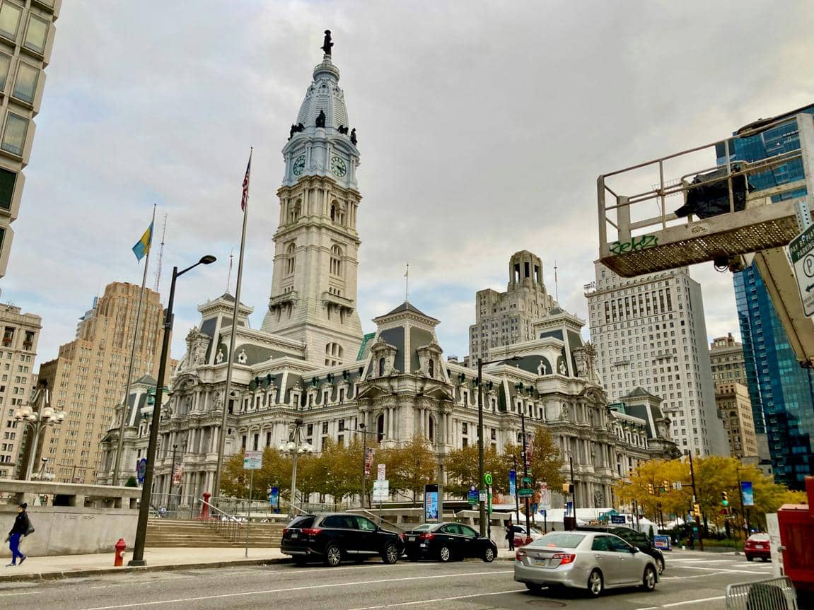 ilustrasi suasana kota Philadelphia 