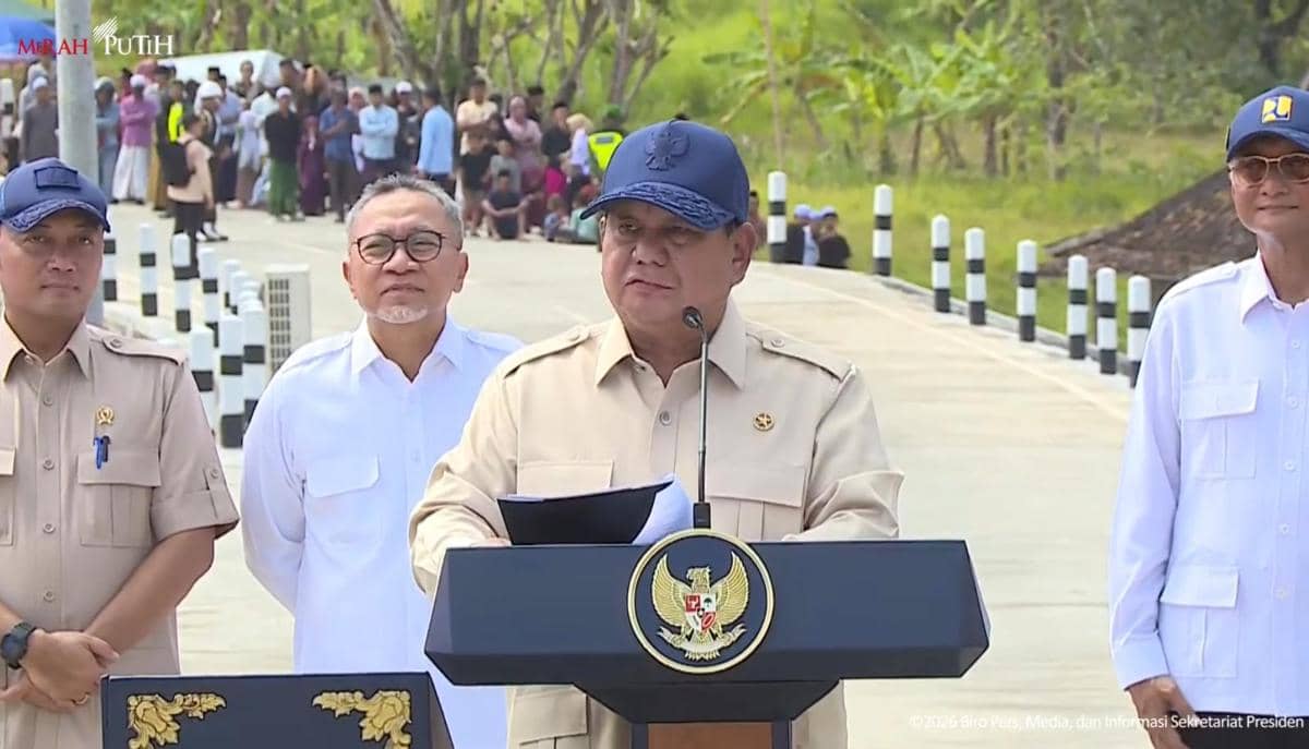 Prabowo Resmikan Jalan 1.151 Km, Gunakan Anggaran Rp5,41 Triliun