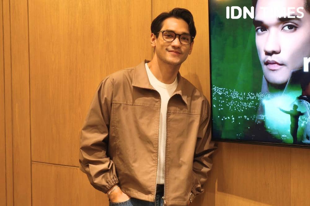 Potret Afgan dalam acara Buka Kacamata Bersama Afgan di Jakarta, Selasa (23/6/2026) (IDN Times/Juan Dwi)