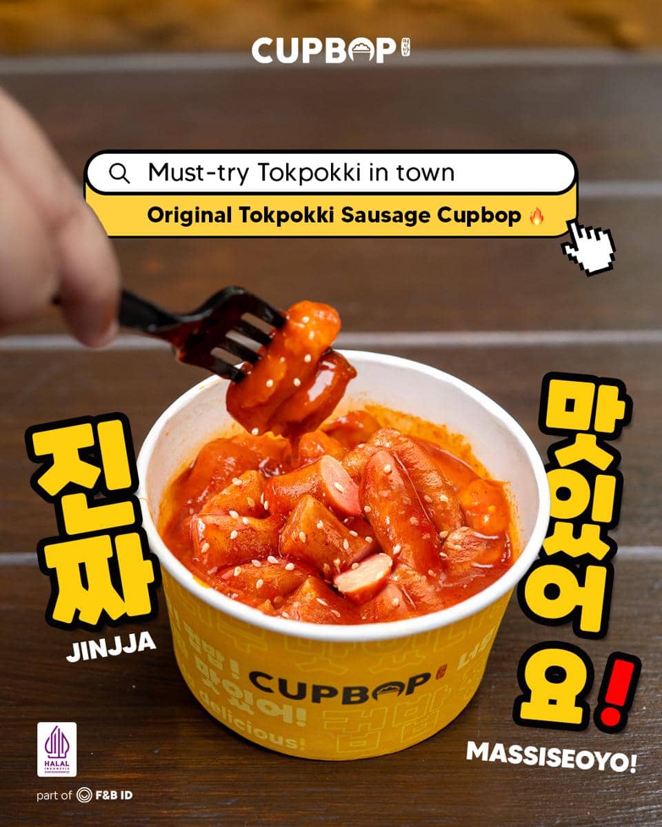 Potret menu Original Tokpokki Sausage Cupbop