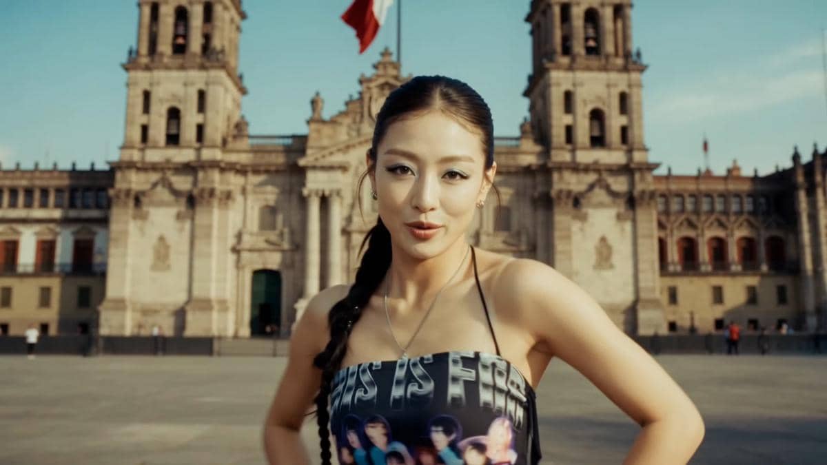 Gaya Jihyo TWICE di MV Follow Me, Lagu Bertemakan Piala Dunia