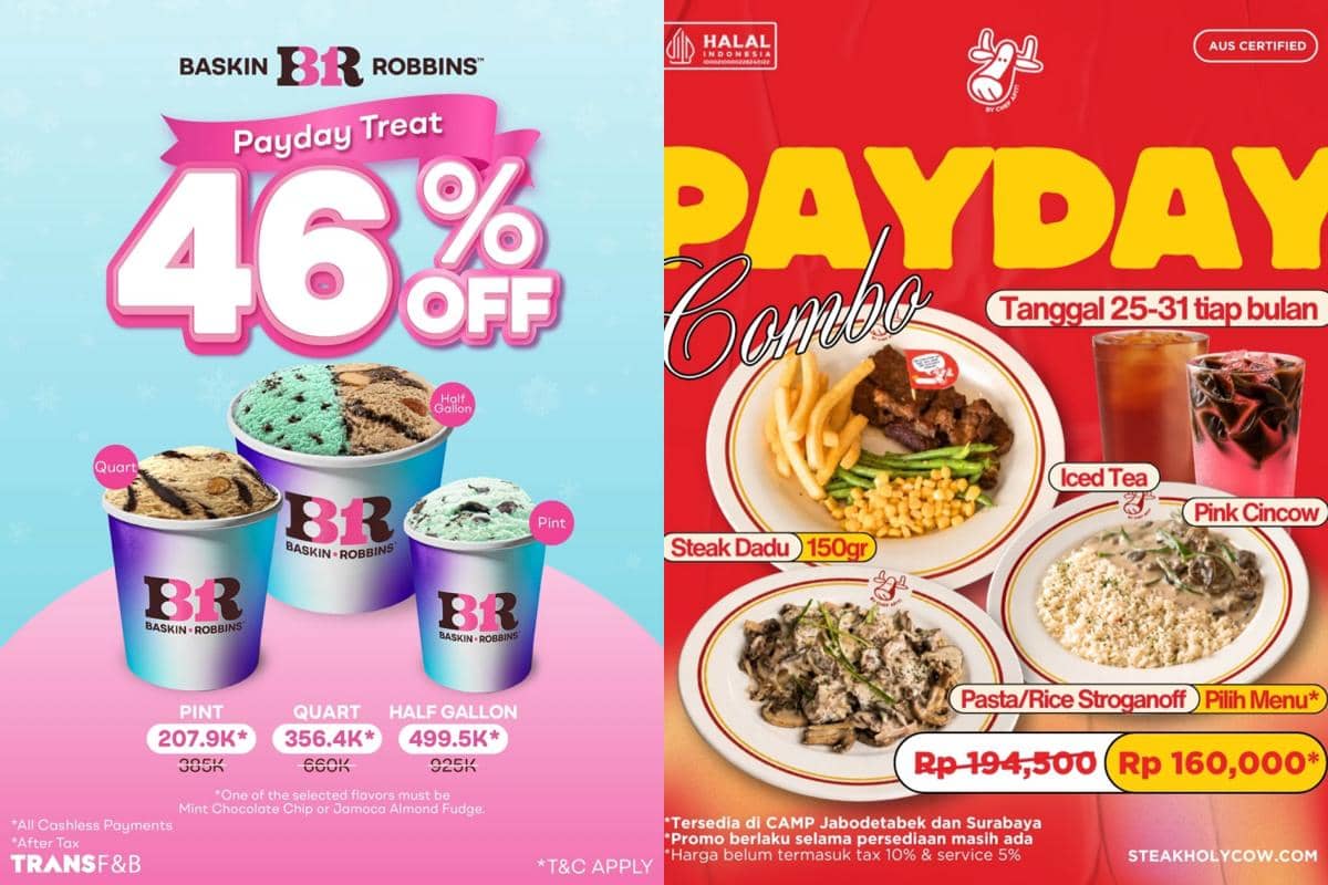 Daftar Promo Makanan Gajian Juni 2026, Siap-siap Kalap!