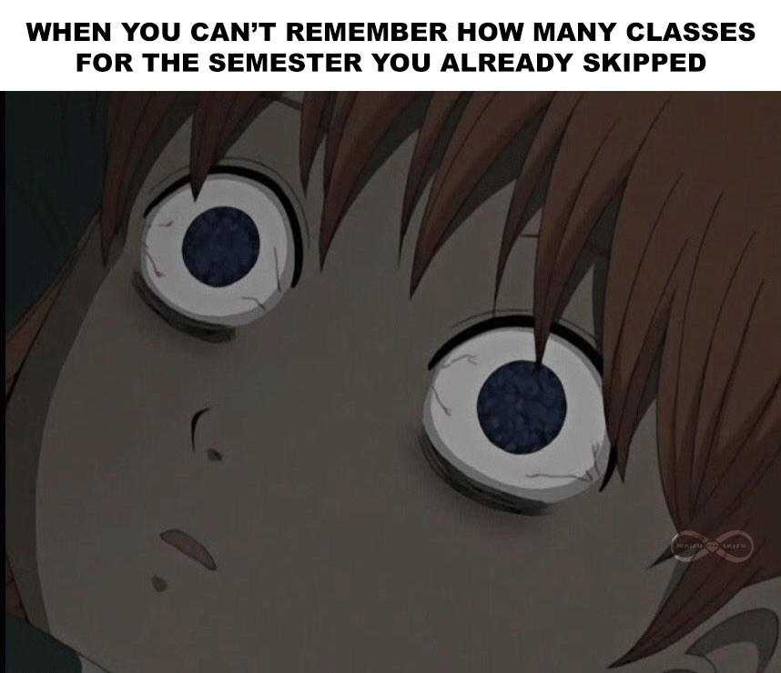 meme anime tentang semester