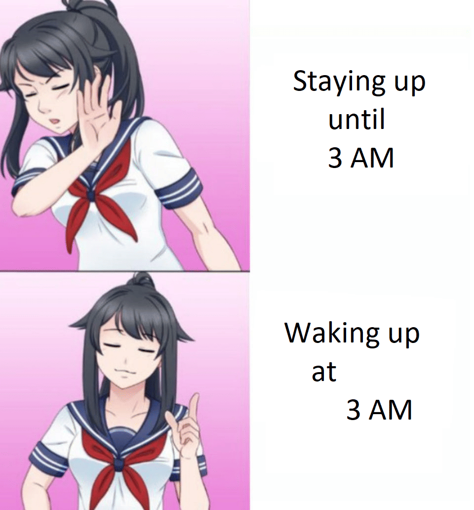meme anime tentang jam 3 pagi