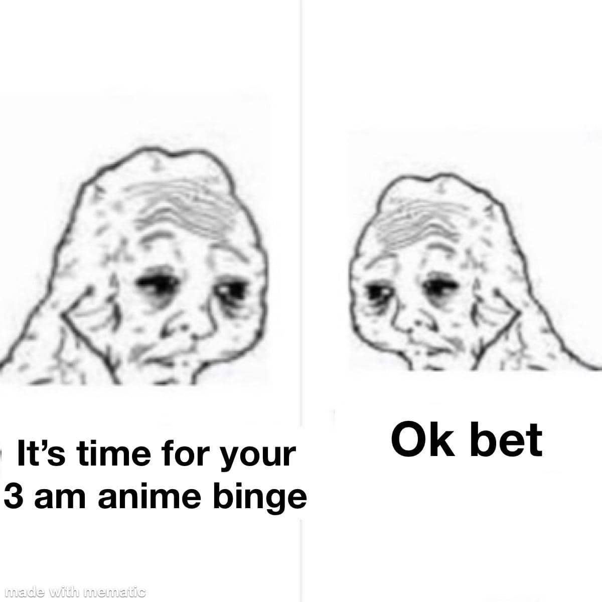 meme anime tentang jam 3 pagi