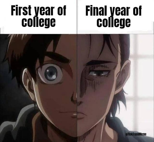 meme anime tentang semester
