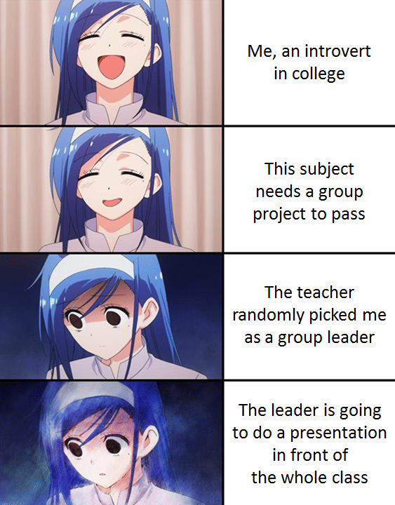 meme anime tentang semester