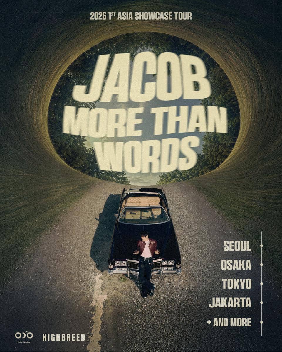 Poster Asia showcase tour More Than Words Tour 2026 dari Jacob.