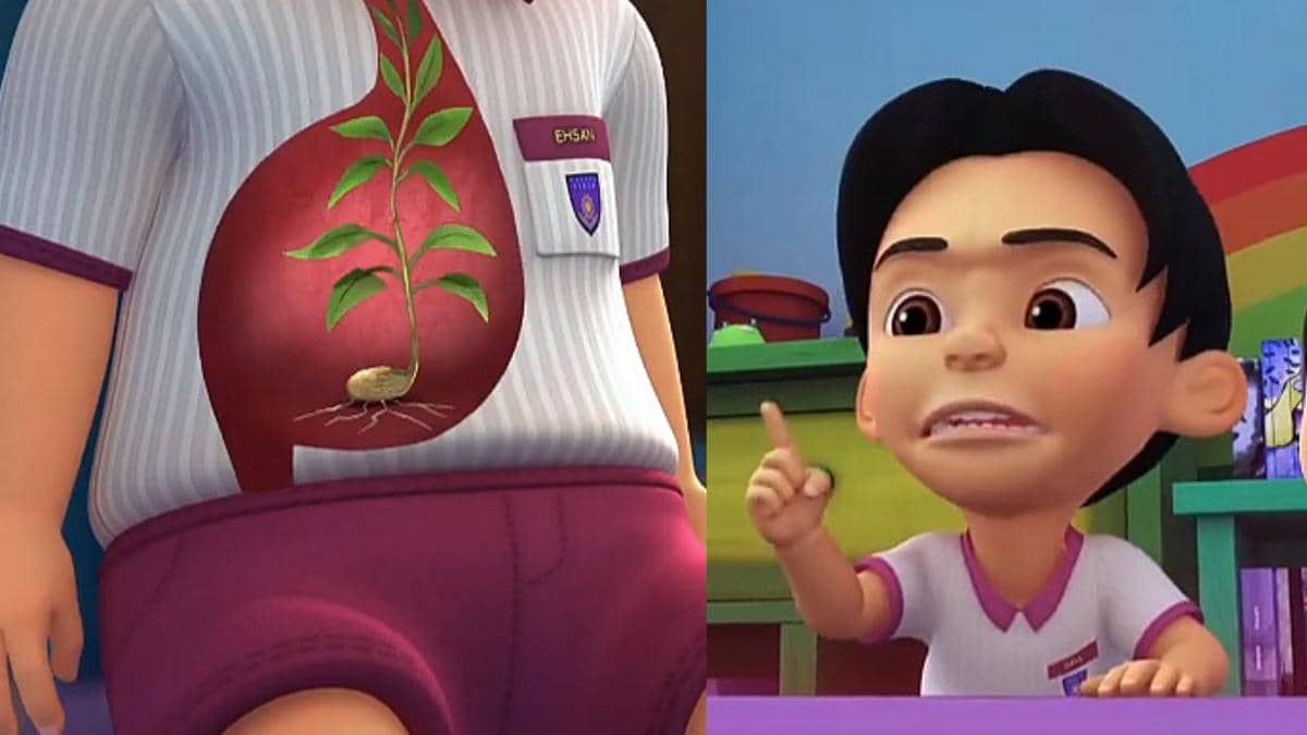 cuplikan Upin & Ipin episode Perut Ehsan