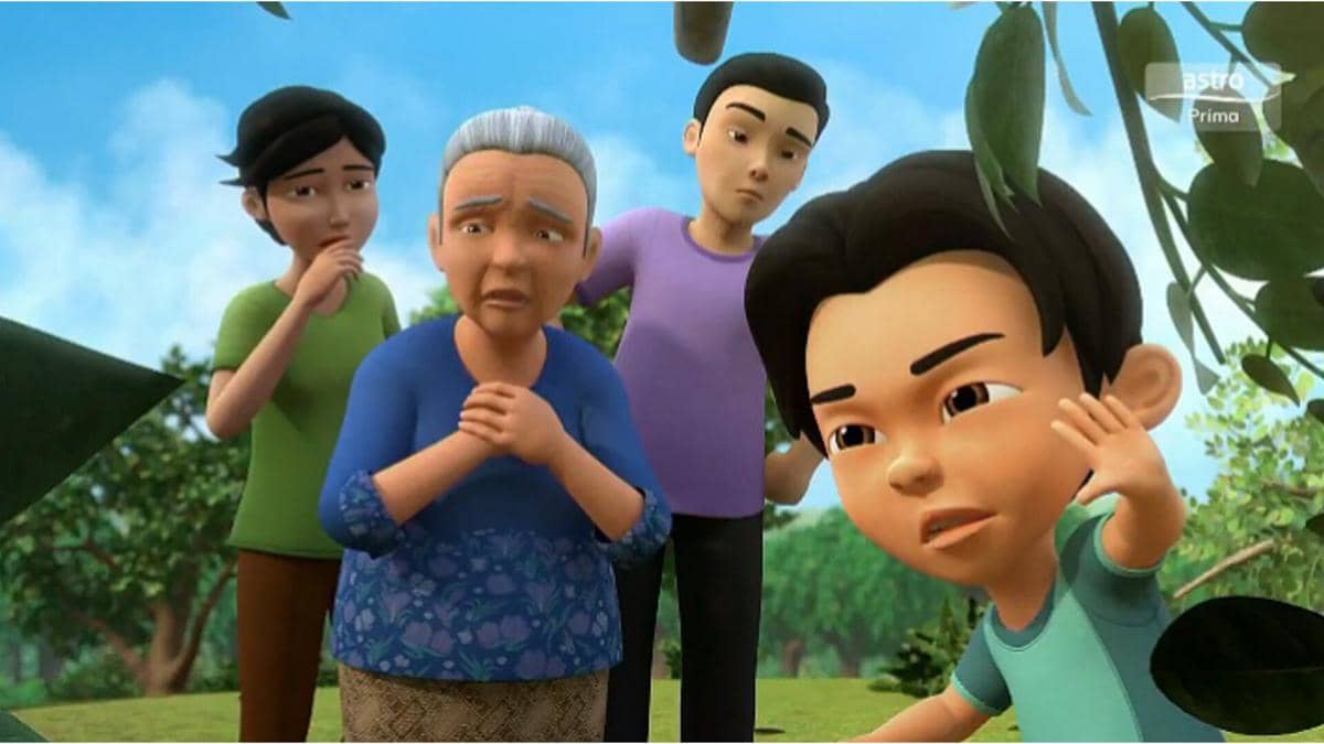 cuplikan Upin & Ipin episode Pokok Kenangan