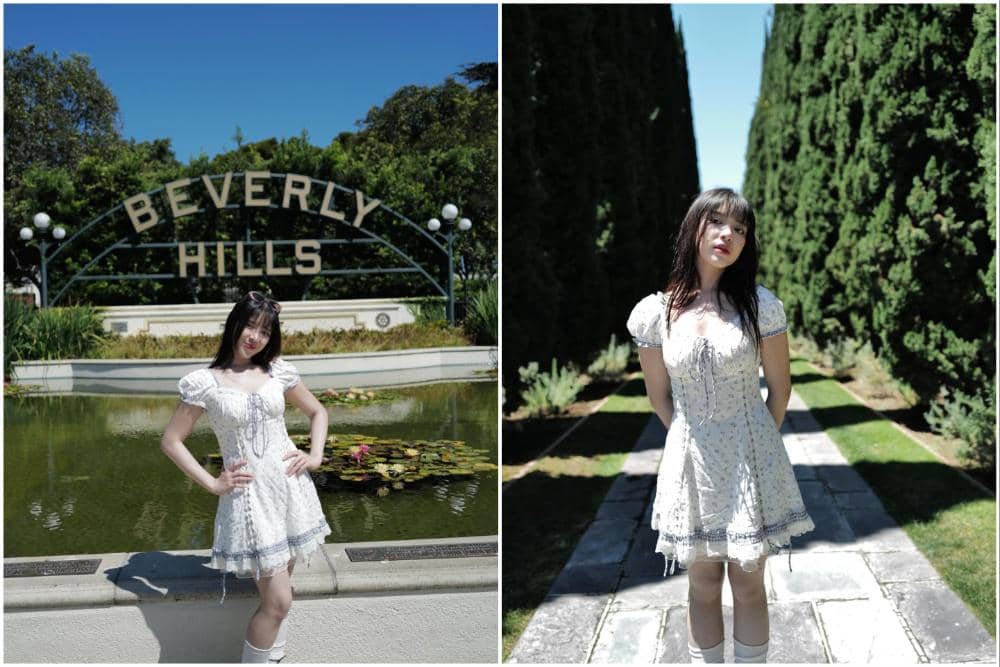 10 Potret Tiara Andini Jalan-jalan di Beverly Hills, Tampil Fresh!