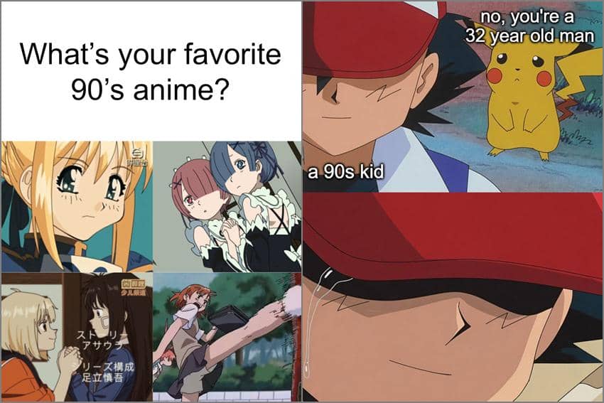 8 Meme Anime tentang Tahun 90-an, Desain Karakternya Khas