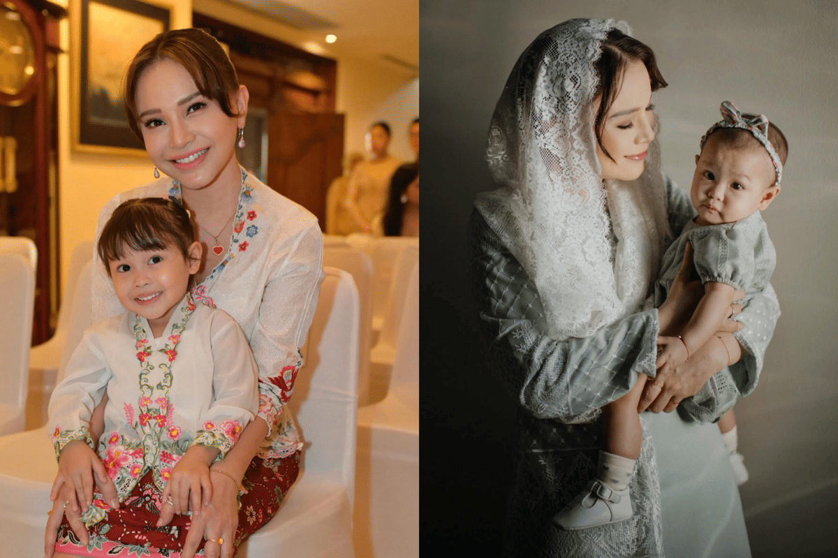 7 Potret Manis Kedekatan Rossa dan Raina, Putri Angkatnya