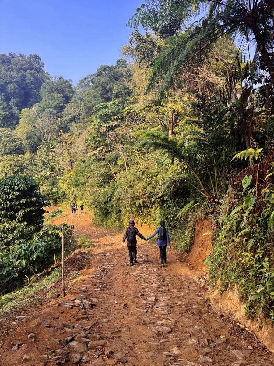 Dwi Handayani trekking ke Cisadon, Sentul