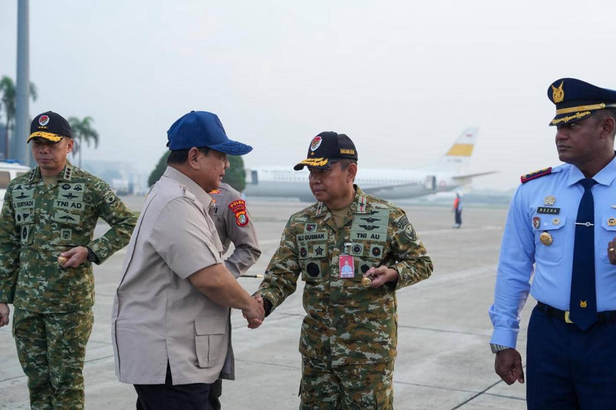 Presiden Prabowo Subianto kunjungan berangkat kerja menuju Provinsi Gorontalo pada Rabu (24/6/2026) (dok. Sekretariat Presiden)
