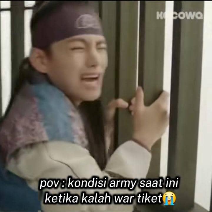 Meme nyesek kalah war tiket konser BTS di Jakarta
