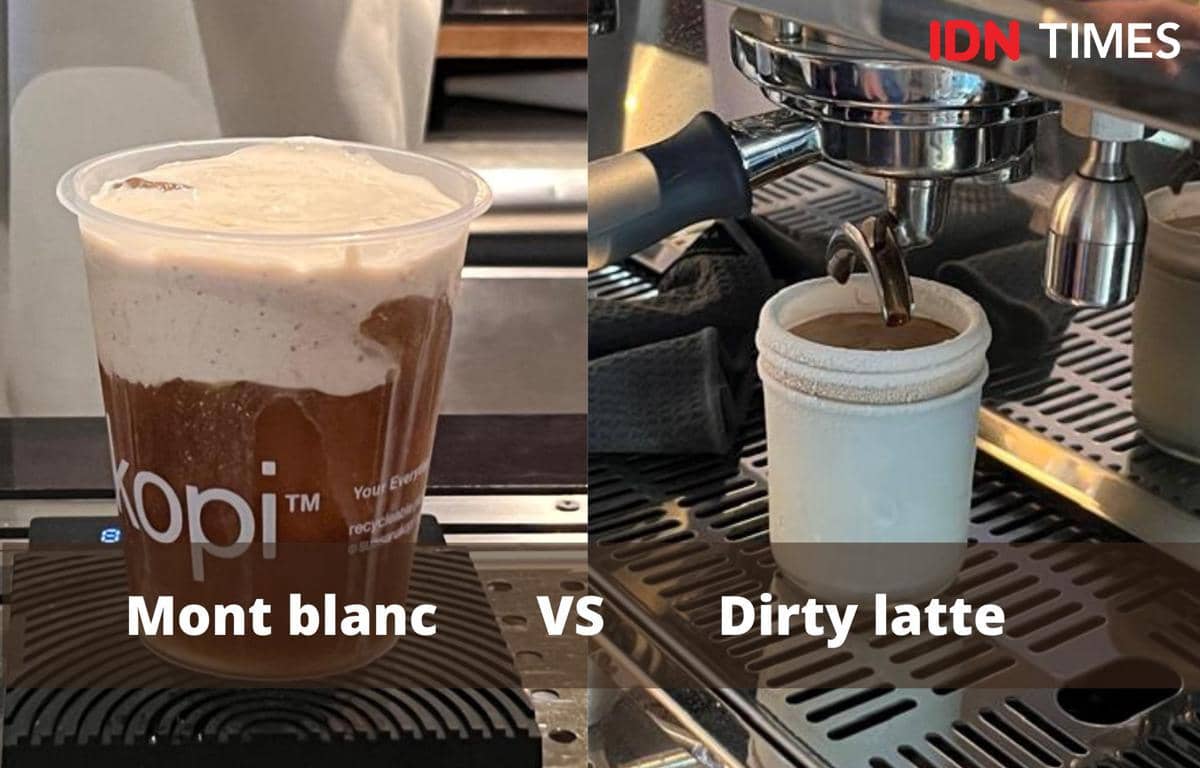 5 Perbedaan Mont Blanc dan Dirty Latte, dari Rasa hingga Cara Minumnya