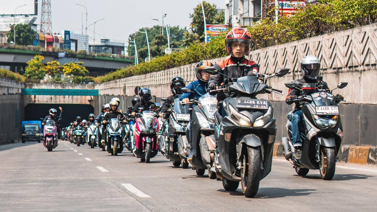 Ratusan Biker Ramaikan Acara Maxi Yamaha Day di Tangerang