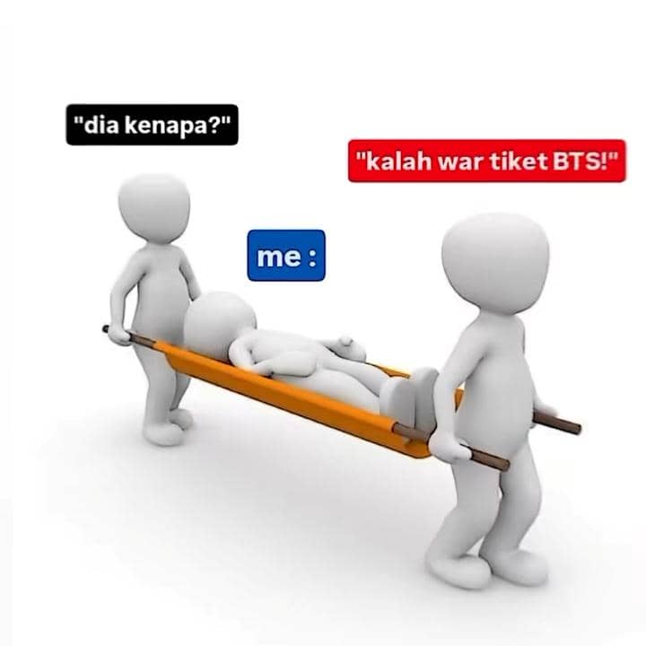 Meme nyesek kalah war tiket konser BTS di Jakarta