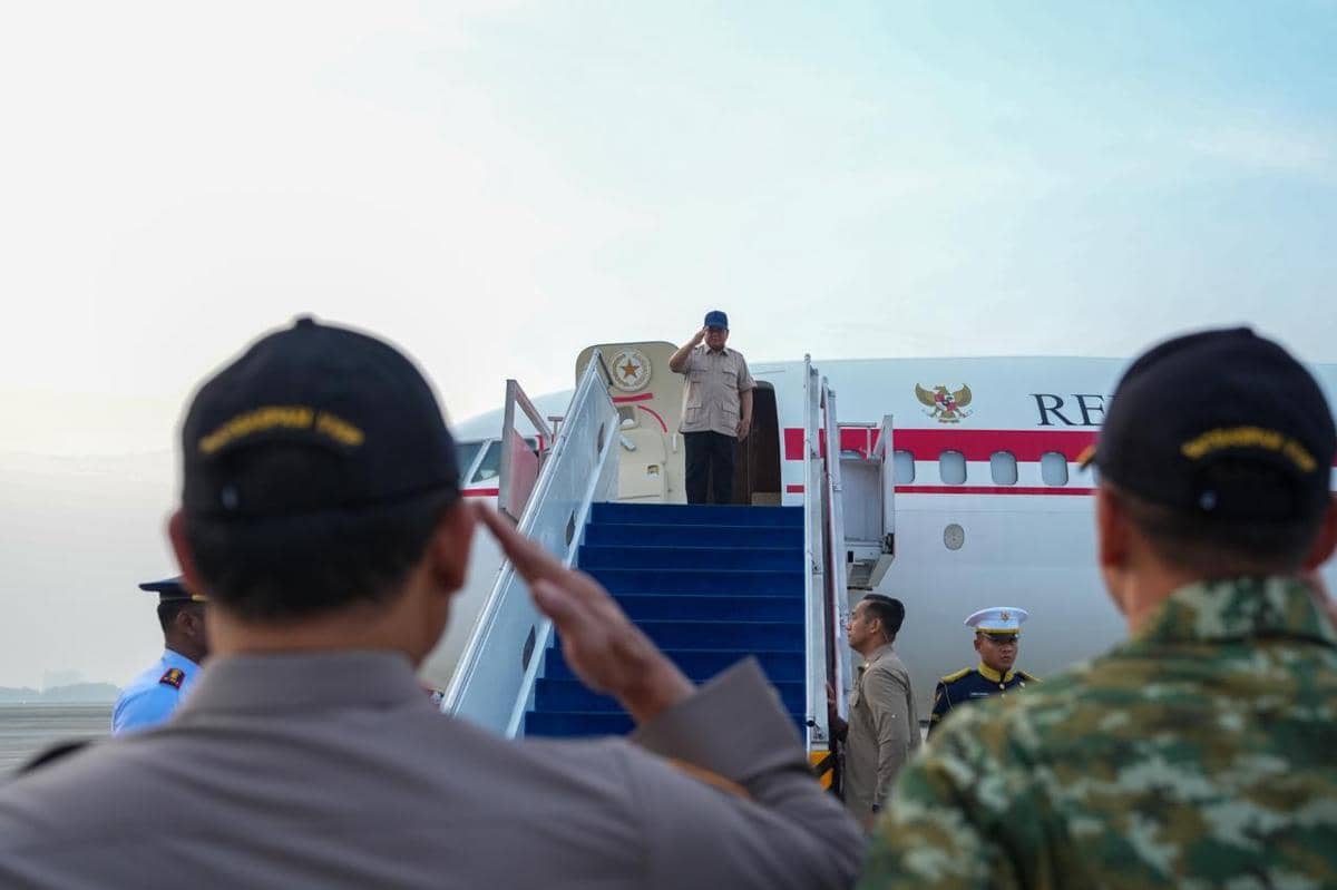 Prabowo Berangkat ke Gorontalo Hadiri Penas Petani dan Nelayan XVII
