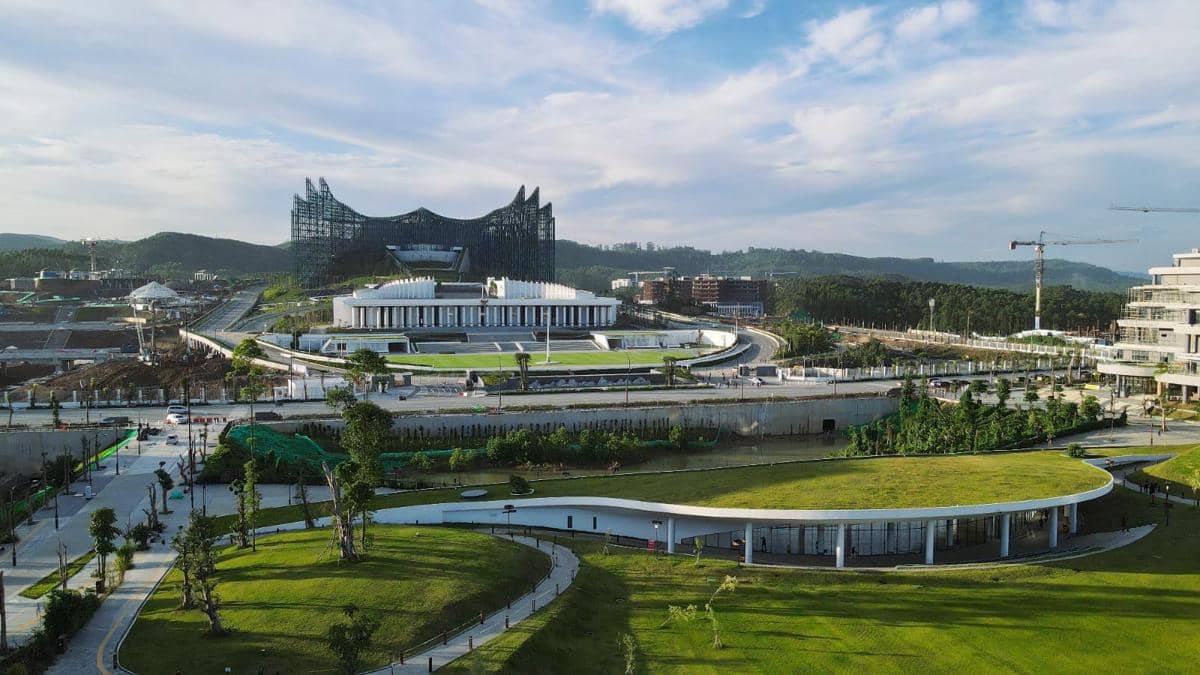 Penampakan Alun-Alun di Plaza Seremoni IKN, Garapan Brantas Abipraya