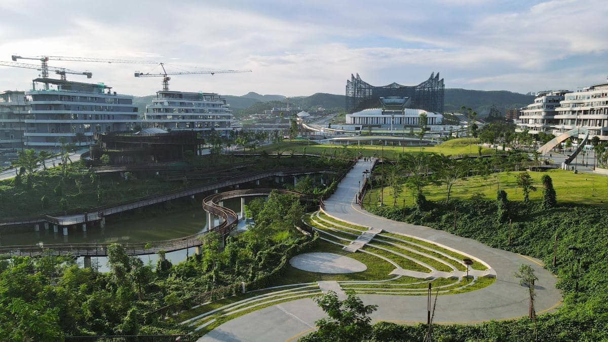 Penampakan Alun-Alun di Plaza Seremoni IKN, Garapan Brantas Abipraya