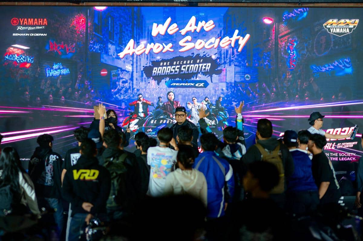 Selebrasi Satu Dekade Yamaha Aerox Diramaikan Ribuan Anak Muda
