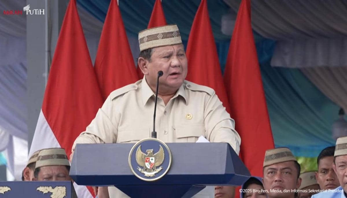 Teddy Disambut Meriah di Gorontalo, Prabowo: Baru Letkol, Presidennya Aku