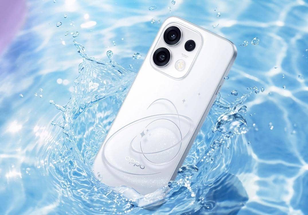 ilustrasi OPPO Reno16 series yang tahan air 