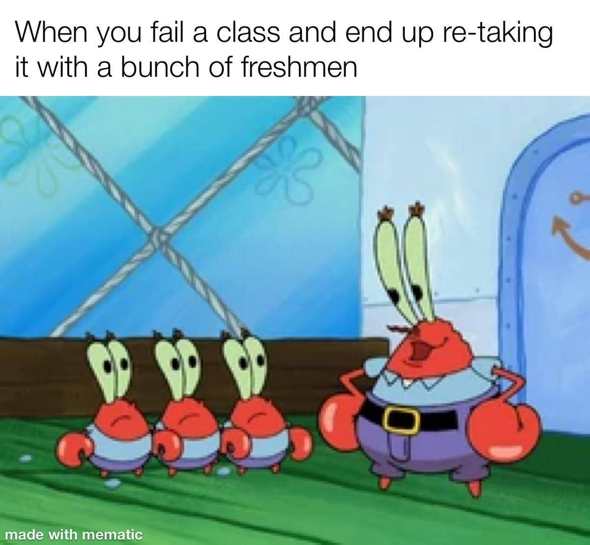 meme SpongeBob tentang semester
