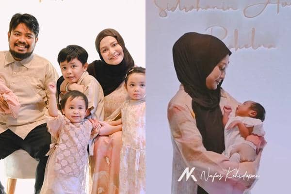 Harunya Momen Akikah Baby Sida, Anak Keempat Rigen dan Istrinya Indah