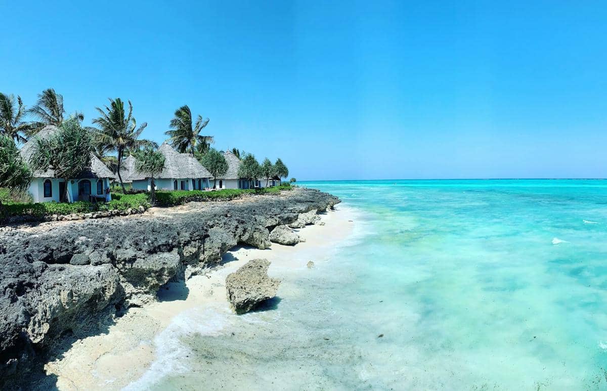 ilustrasi Zanzibar, Tanzania, pantai, penginapan, liburan