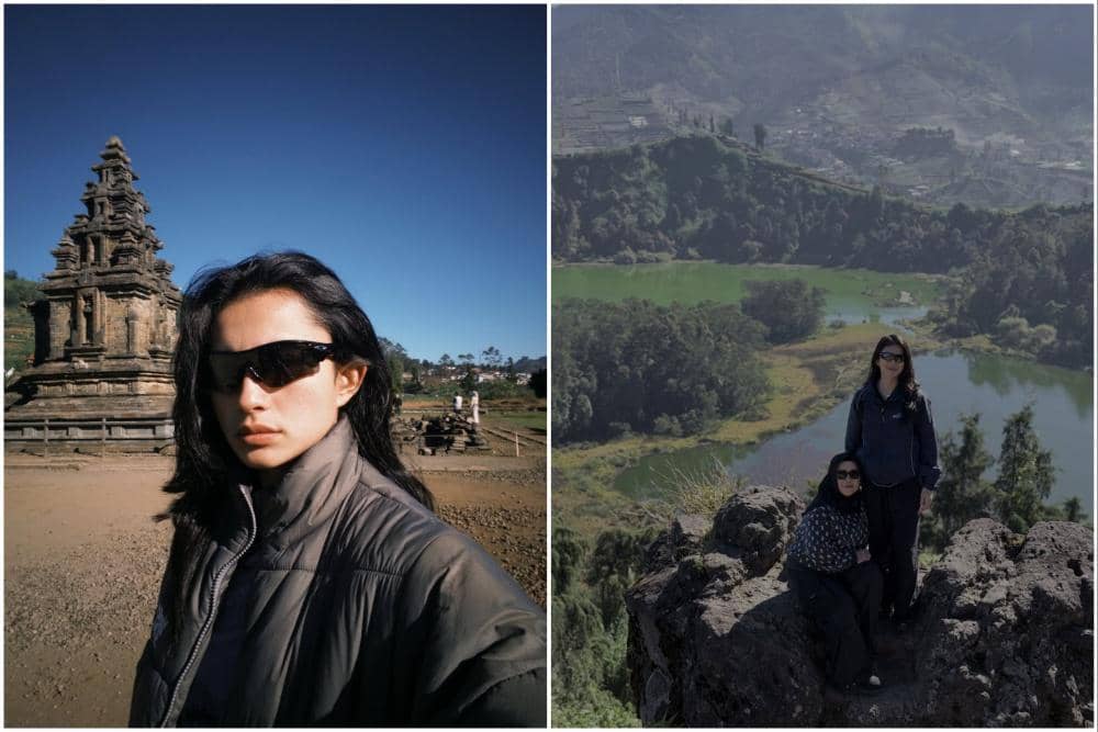 10 Potret Sintya Marisca Liburan sama Keluarga di Dieng, Jawa Tengah