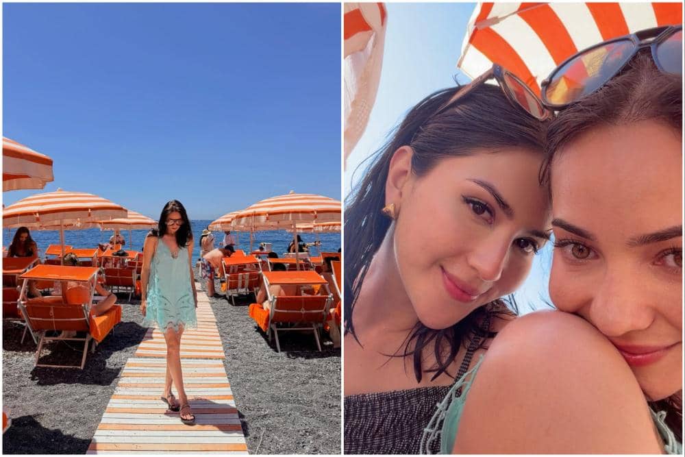 10 Potret Enzy Storia dan Sahabat Bersantai di Arienzo Beach Club