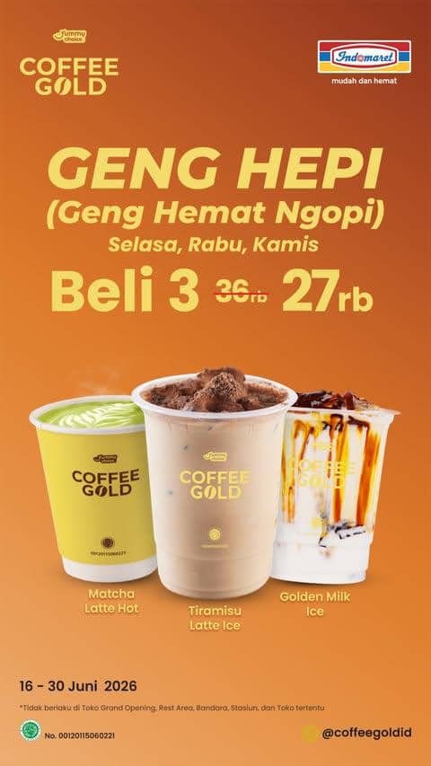 Promo bundling kopi di Yummy Choice Coffee Gold