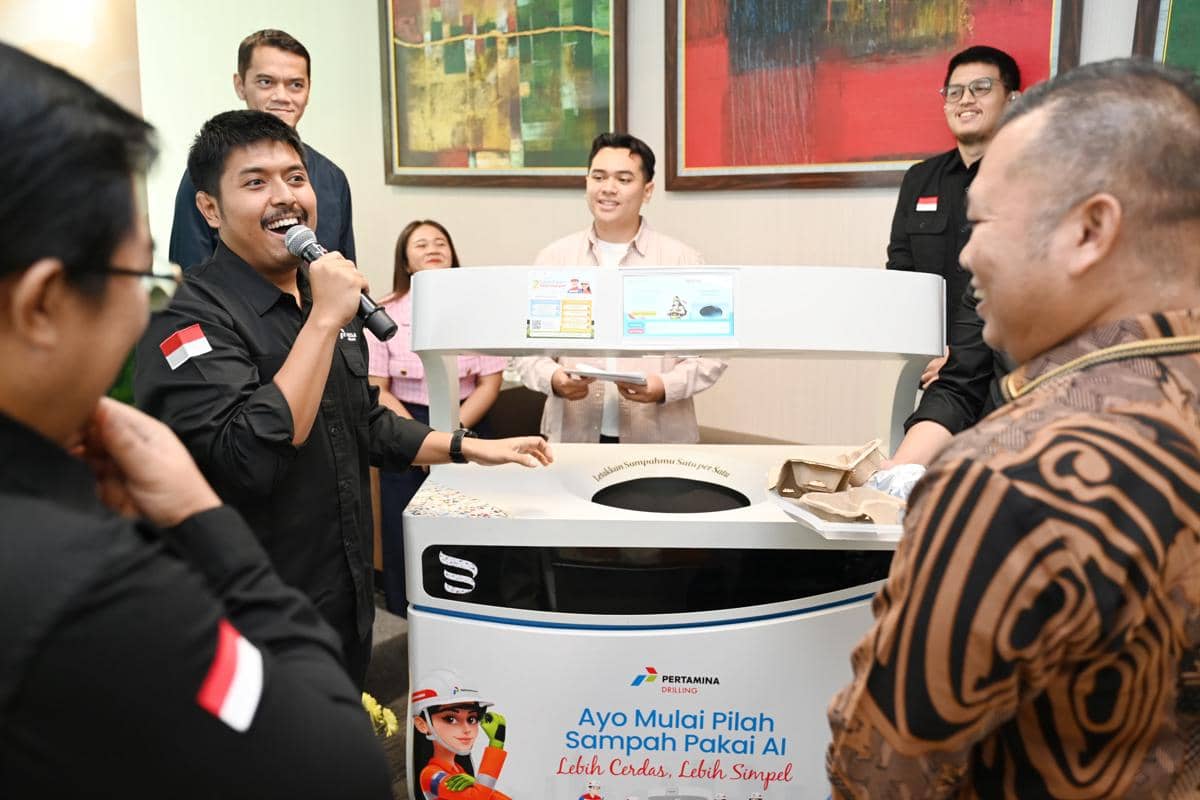 Pertamina Drilling Hadirkan SRIKANDI, Tempat Sampah Pintar Berbasis AI