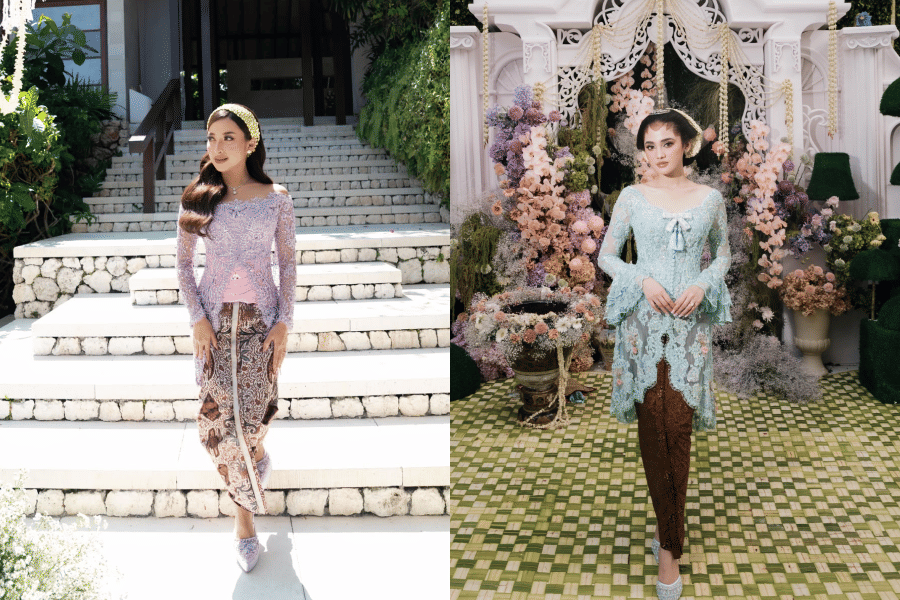 adu gaya siraman Jennifer Coppen dan Syifa Hadju