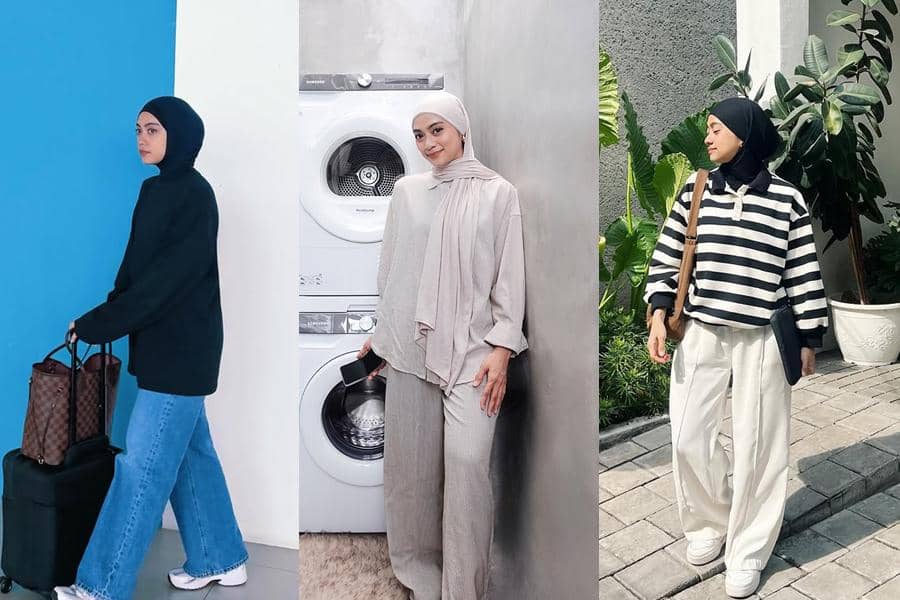 8 Gaya Fashion Hijab Minimalis ala Ayudia Bing Slamet, Timeless Looks!