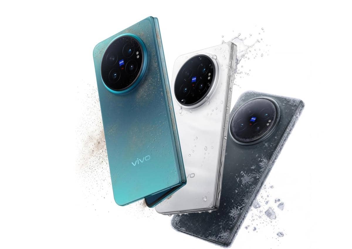 ilustrasi vivo X Fold6 yang tahan air  