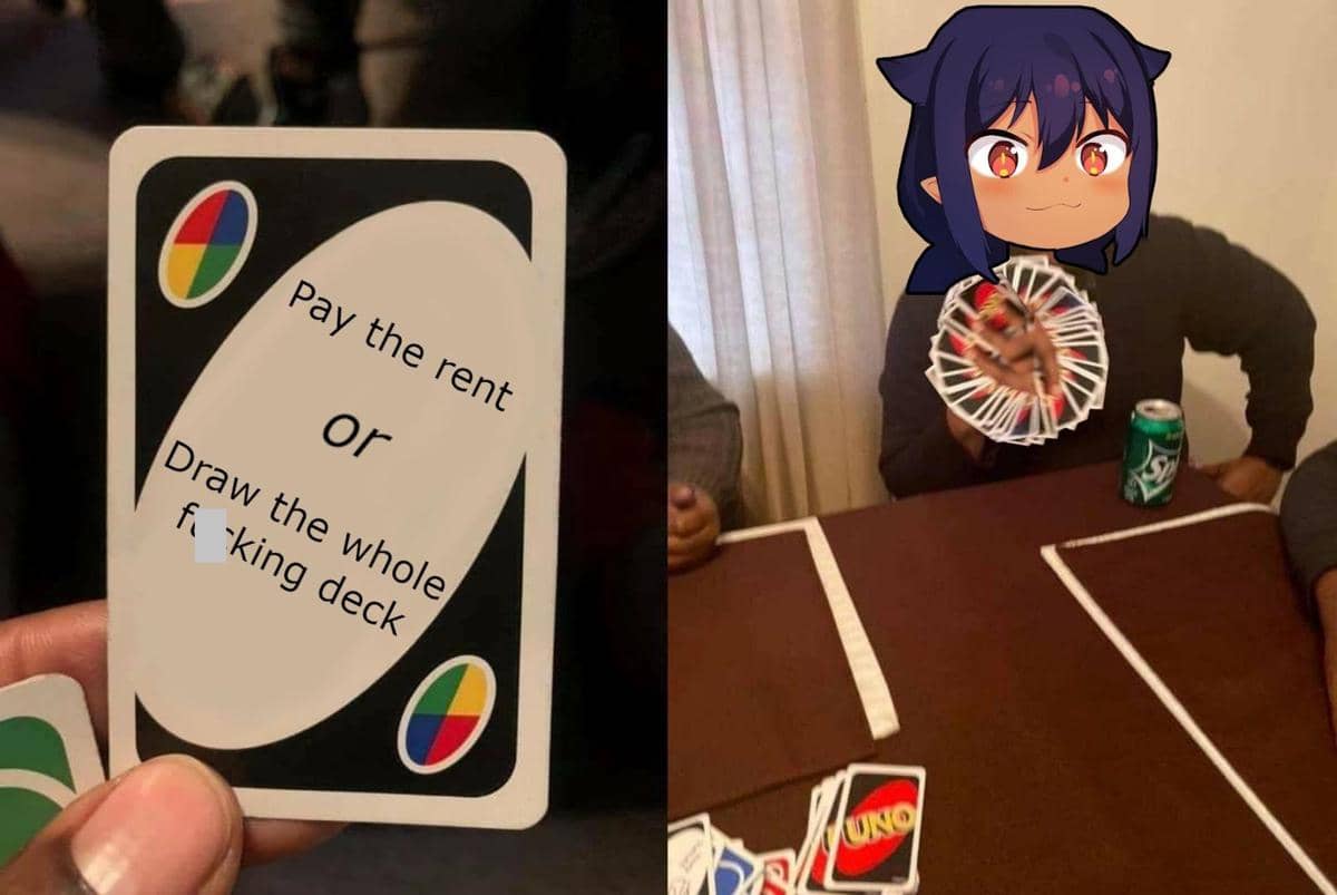 meme anime tentang sewa