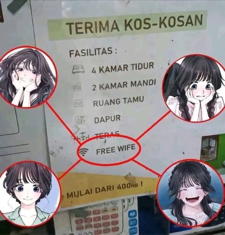 meme anime tentang sewa