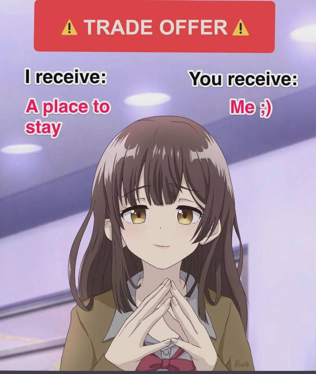 meme anime tentang sewa