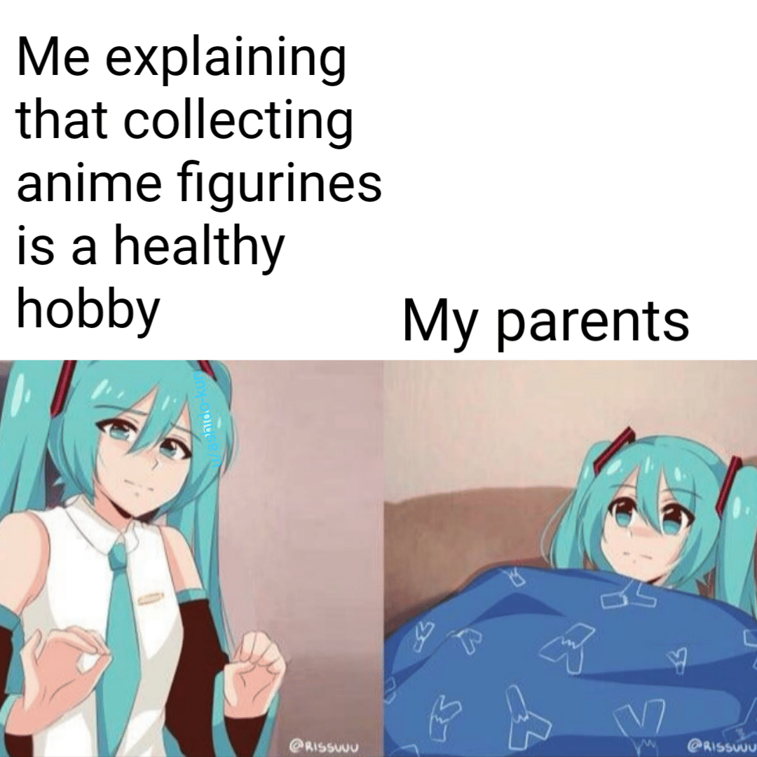 meme anime tentang hobi