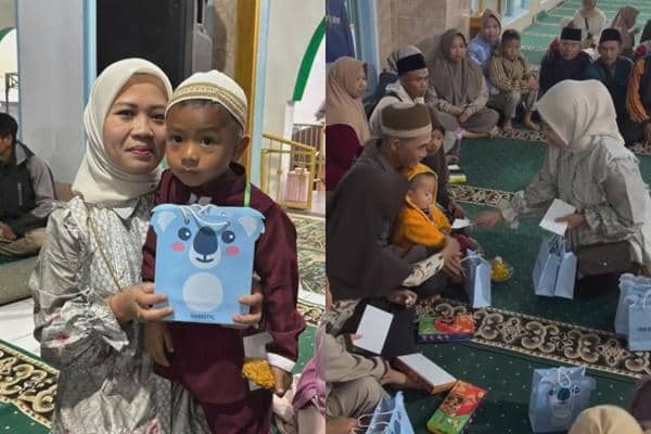7 Potret Sus Rini Gelar Sunatan Massal di Kampung Halaman