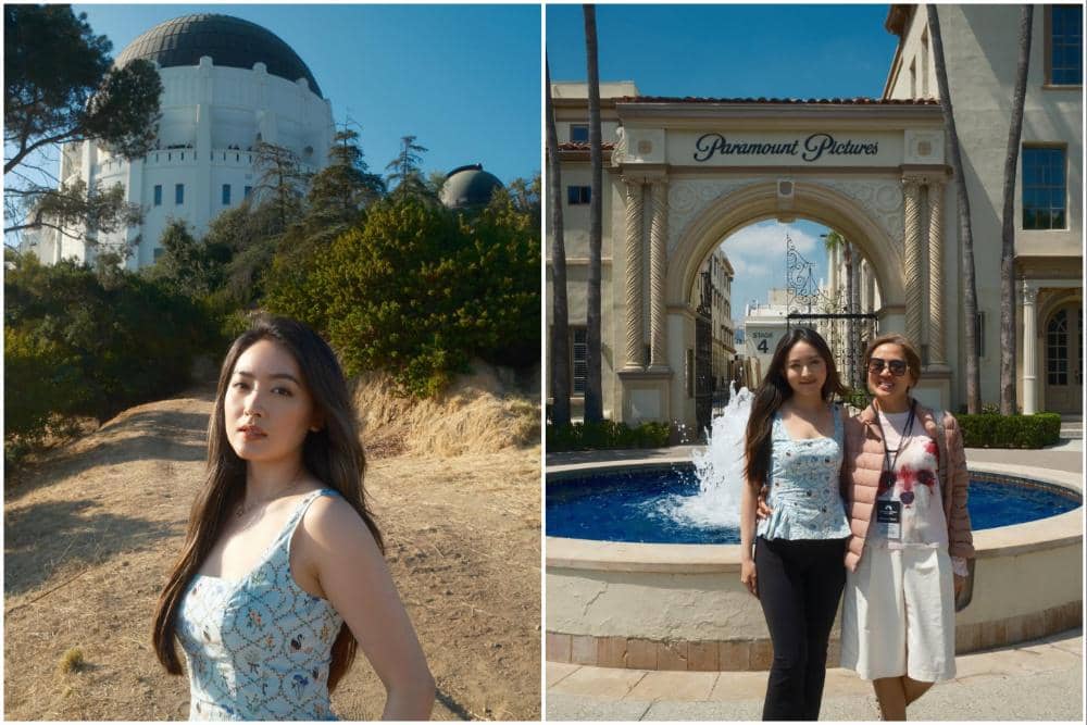 7 Potret Natasha Wilona Berkeliling di Jantung Kota Hollywood