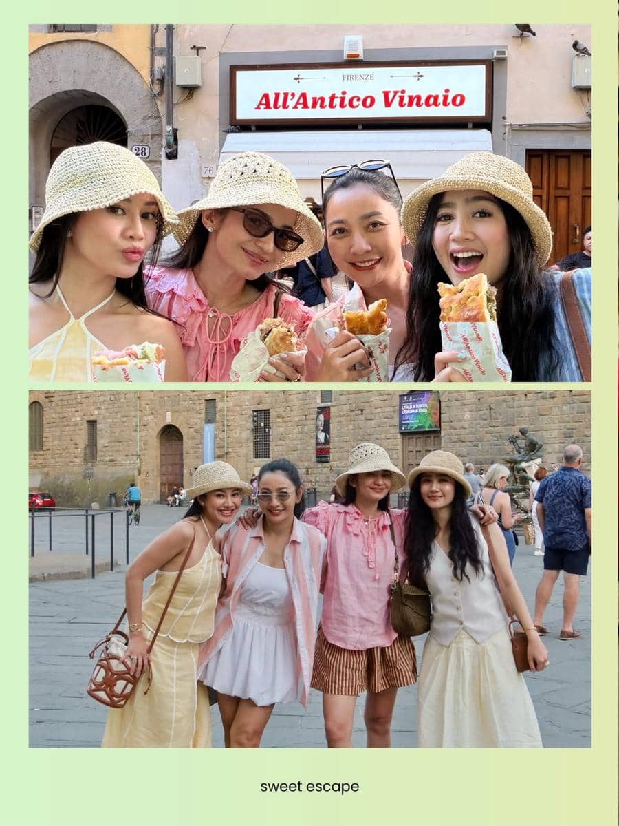 Hesti Purwadinata jalan-jalan di Kota Florence