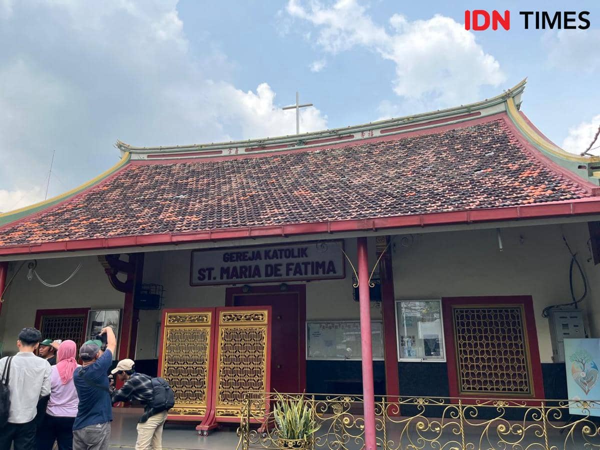 Potret Gereja Katolik St.Maria De Fatima, Kawasan Glodok Pancoran, Jakarta Barat