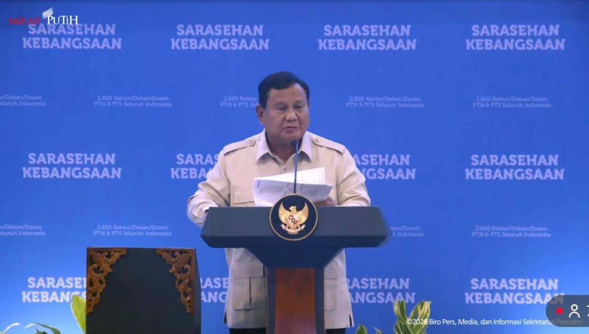 Presiden Prabowo Subianto (YouTube.com/Sekretariat Presiden)