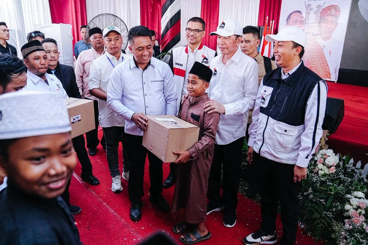 Presiden Ketujuh RI, Joko "Jokowi" Widodo saat menghadiri Rakorda DPD PSI Kabupaten Mesuji, Jumat (26/6/2026)