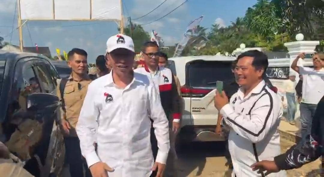 Kunjungan Jokowi di Kabupaten Mesuji dalam rangka hadiri konsolidasi DPD PSI Mesuji